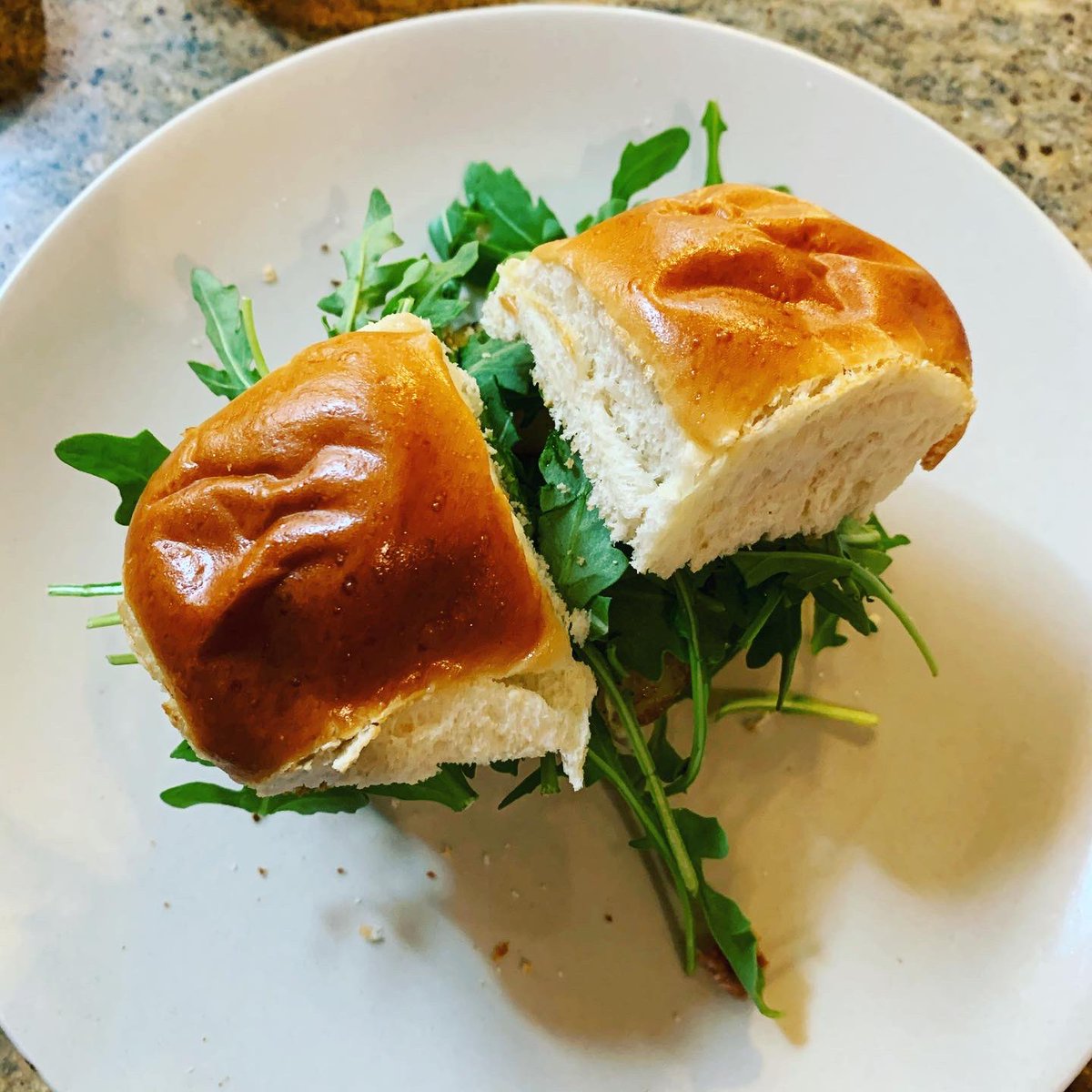 drcompton's tweet photo. First time interacting with Spam! Hawaiian sliders for lunch and VooDoo potato chips! #tryinnewthings #notsurewhatithink https://t.co/zKyN4Tjp76