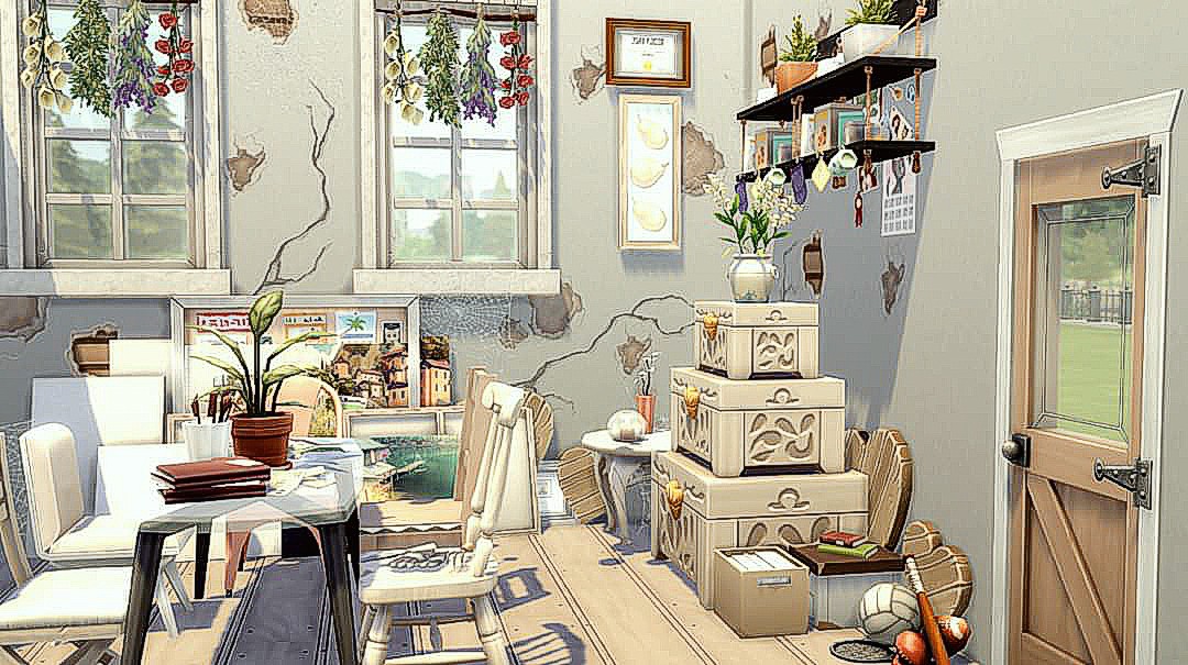 The broken dining room 🏚
● NOCC ●
My #sims4gallery foxxywoww
#showusyourbuilds #homedecor #eagames #ts4 #thesims #simscommunity #simsdaily #nocc #picoftheday #details #origin #clutter #thesims4 #ts4 #sims #gamer #zockergirl #diesims4 #diesims #sims4  #simstagram #cozy <a href="/thesims/">The Sims</a>