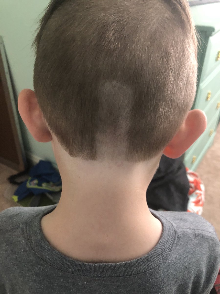 DanielleFenison's tweet photo. Gave the boys a haircut with @DustinFenison ‘s beard trimmer. Let me know if you need a trim. #coronacation https://t.co/lBiyaz3qKv