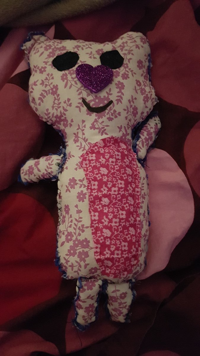 lisabushnell82's tweet photo. @ClivetheCrane Olivia decided to make herself a teddy. After 3 days of making the template, cutting the material, stuffing &amp; stitching it's finally finished 😊 https://t.co/pQfB6puUn5