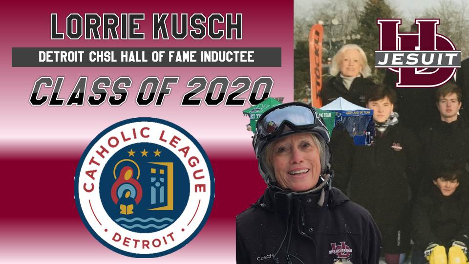 Congratulations to <a href="/UDJSkiing/">UDJ Skiing</a> Head Coach Lorrie Kusch who will be inducted into the <a href="/CHSL1926/">Catholic League</a> Hall of Fame. Coach Kusch is a lifelong Catholic educator &amp; the only coach in the history of the <a href="/UofDJesuit/">U of D Jesuit</a> Ski program. ALWAYS A CUB! #AMDG <a href="/MercyHighMI/">Mercy High School MI</a>