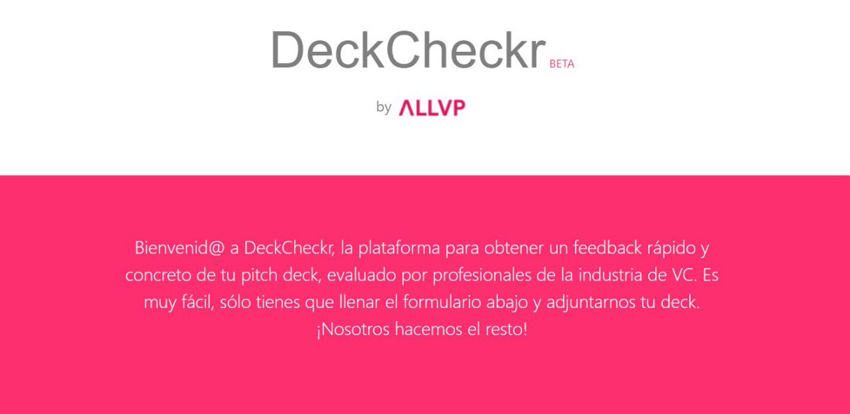 hi_ventures_'s tweet image. ✔️Introducing *drumbell* DeckCheckr! 

A new tool created for Latam entrepreneurs. DeckCheckr is a  platform where founders can upload their decks and we, the ALLVP team, will review the structure, style and  flow.

Big hug! Stay safe! Check it out: deckcheckr.com