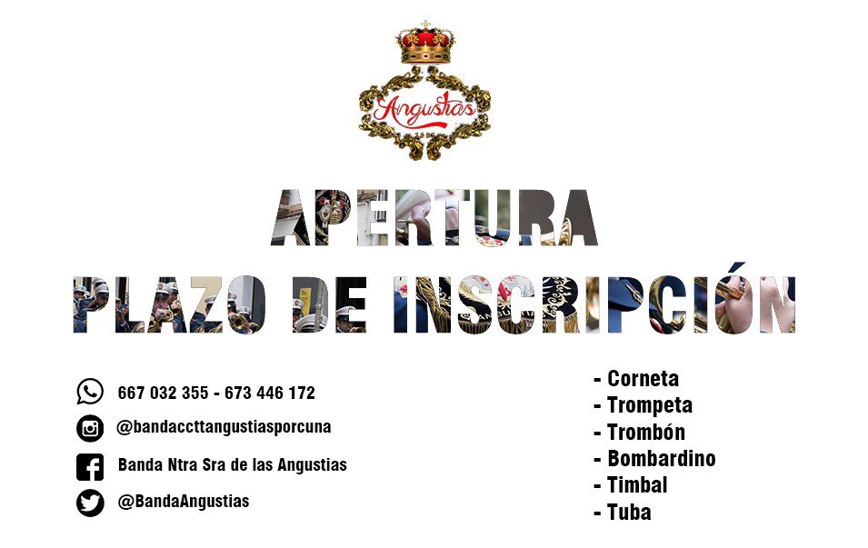 🚪🚪Abrimos “virtualmente” nuestras puertas!

Si tenéis cualquier duda:

📲667 032 355
📲673 446 172

🎙🎙APERTURA PLAZO DE INSCRIPCIÓN 🎙🎙