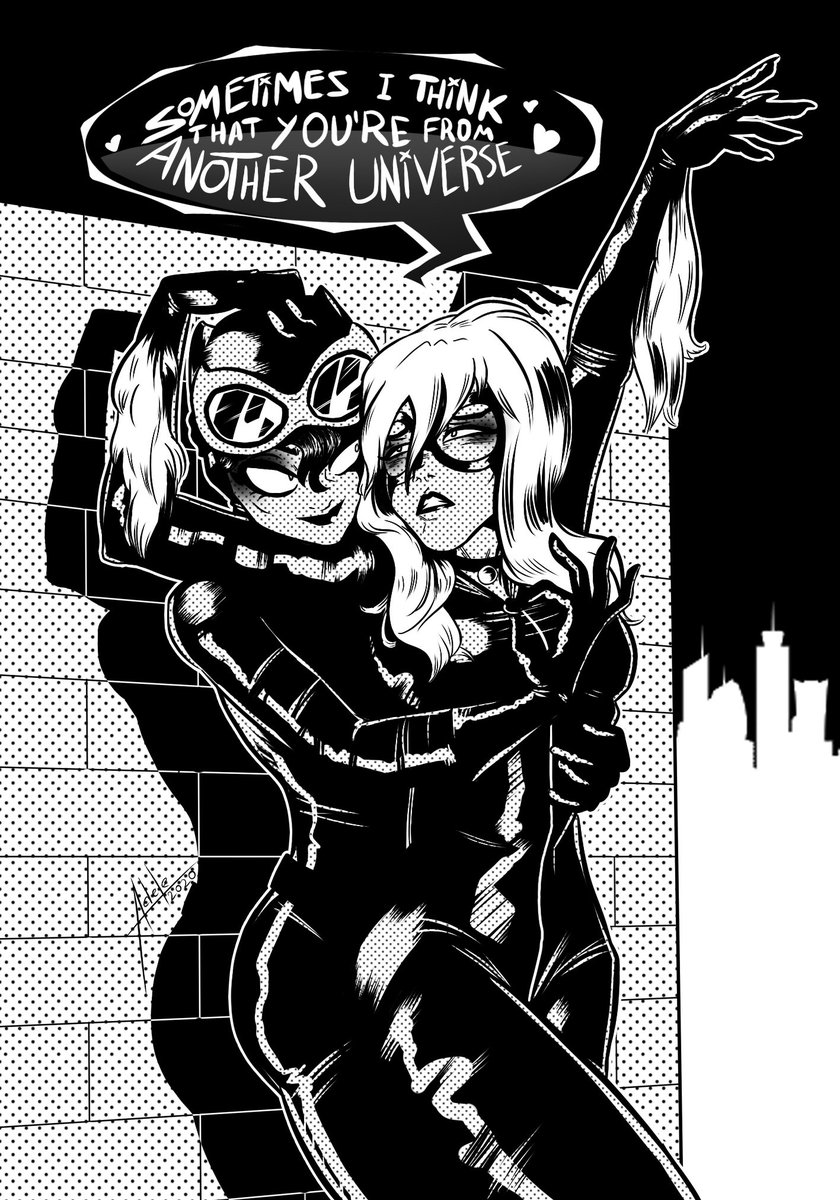 AdeleGromova's tweet photo. "Cats" 😼
#blackcat #catwoman #marvel #dc
#agdesign #adelegromova
#art #digitalart https://t.co/AYlJt5eJCo