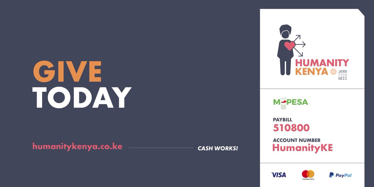 JerotichSeii's tweet photo. WaKenya: While ministries &amp; committees mismanage funds or move slower than molasses, we act swiftly to transfer cash to families in need.

Sh2.2M already raised by you &amp; disbursed to our sisters &amp; brothers. 

Accounted for. No storos.

I'm Sh700K short.

Please give.

#COVID19KE https://t.co/J5btFd9DXV