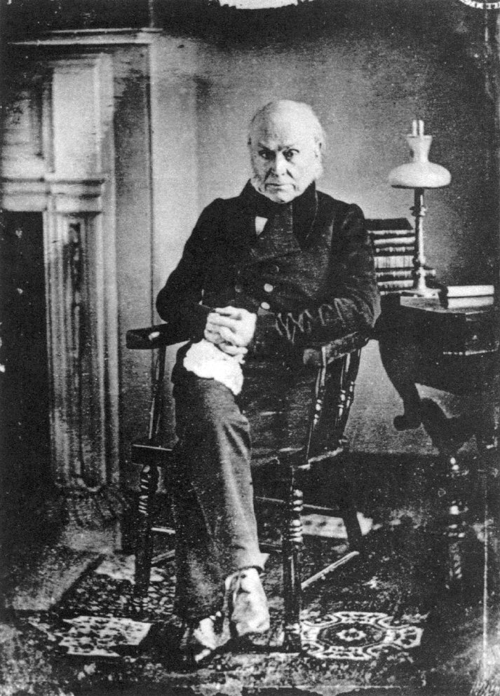 John Quincy Adams, often cited as being one of the few non-slave owning U.S. Presidents, still supported the trade in enslaved Africans. He felt allowing foreign anti-slave trade patrols to search U.S. ships was worse than the slave trade itself.