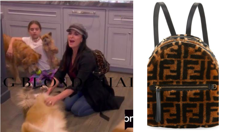 fendi backpack with fur