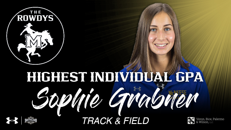 McNeeseSports's tweet photo. And the winner is…
Sophie Grabner of @McNeeseTF_XC with a 3.97 GPA!
#GeauxPokes // #VirtualRowdys https://t.co/kvYXrucU0x