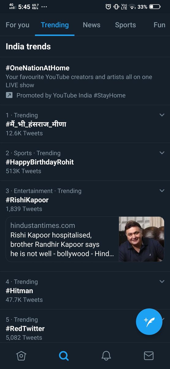 akhan0202's tweet photo. Again @HansrajMeena is trending on no 1
as i always said he is #Trendstar.
#मैं_भी_हंसराज_मीणा https://t.co/V7zmbJFPVn