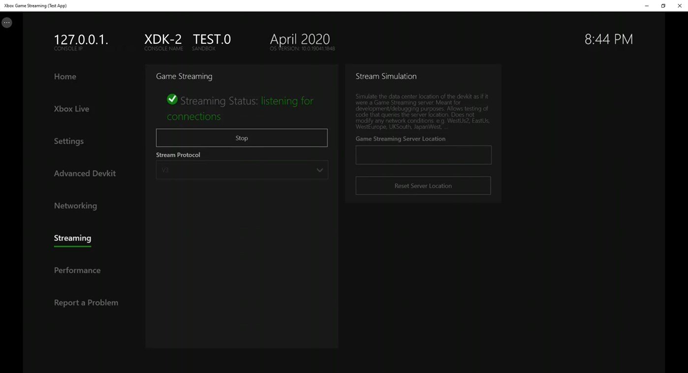 Xbox Game Streaming