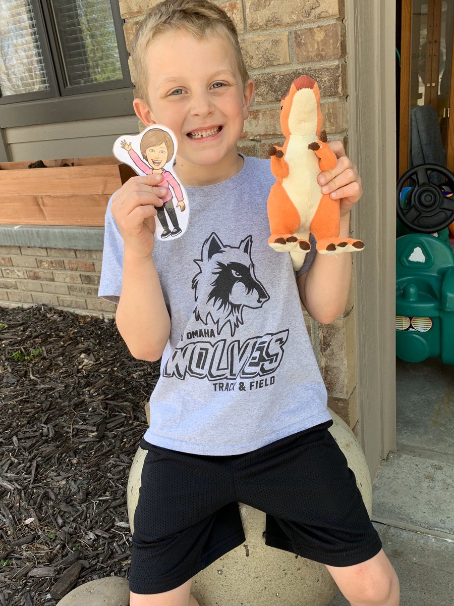 Someone is excited about his mail today! A Flat Mrs Salton. Let the fun adventures begin! <a href="/erin_salton/">Erin Salton</a>