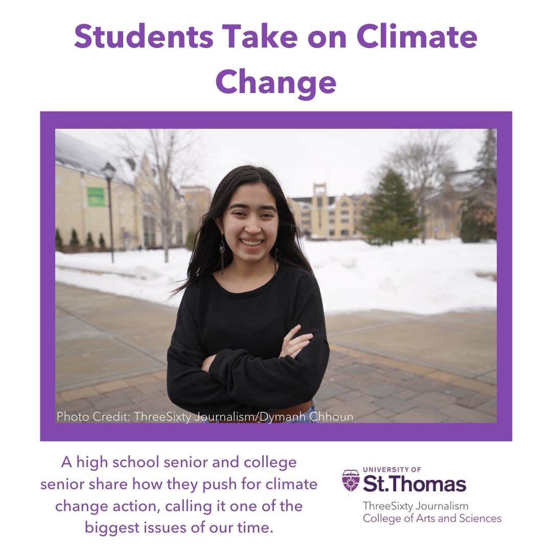 High school students working with <a href="/MNclimatestrike/">Minnesota Youth Climate Strike</a> and college students from the <a href="/UofStThomasMN/">University of St. Thomas</a> tackle climate change, from protesting to research. threesixty.stthomas.edu/students-take-… #ThreeSixtyJournalism