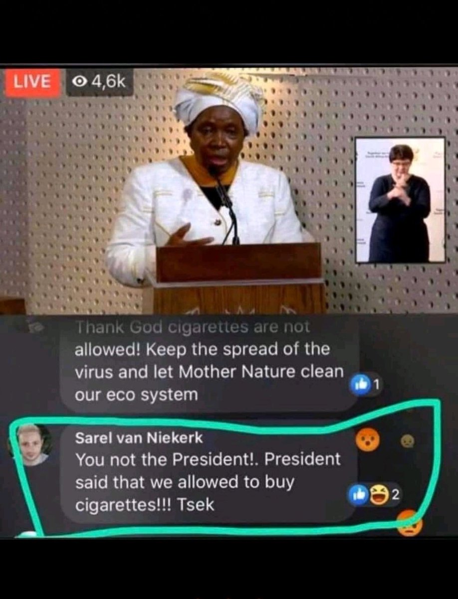 NgcoboDyan's tweet photo. I feel like our leaders are being disrespectful here everyday. Someone said our president is an Ape and this unknown is saying futsk to mama Nkosazana Zuma
#Abramjeemustfall
#dlaminizuma
#Cigarettes https://t.co/PKJVo64juf