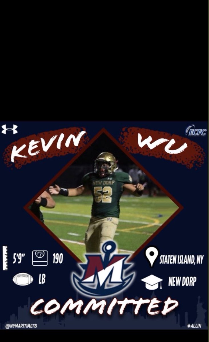 SUNY Maritime is getting a TRUE LEADER/TOP FOOTBALL PLAYER/CRAZY COMPETITOR/WORKHORSE &amp; MAN’S MAN.  @NYMaritimeFB will be back to recruit <a href="/NewDorpFB/">New Dorp Football</a> every year because of this kid!!