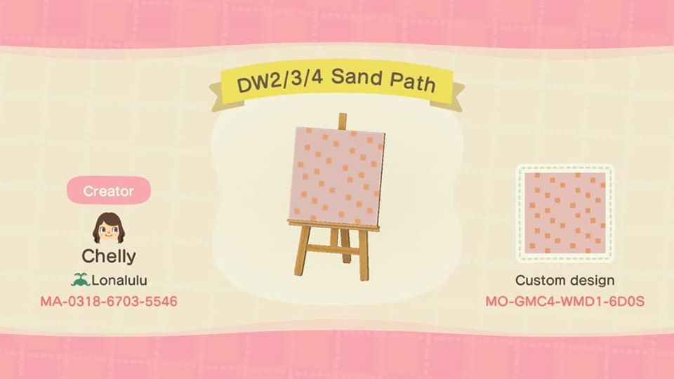 Daisy1355's tweet photo. Brick tiles from I and II, sand tile from I, and the sand tile used in II-IV. #DQ #DW #DragonQuest #DragonWarrior #DQII #DQIII #DWII #DWIII #Nintendo #videogames #AnimalCrossing #AnimalCrossingNewHorizons #ACNH #AnimalCrossingDesigns #AnimalCrossingDesignCode #8bit #NES https://t.co/t0adnwv4Tr