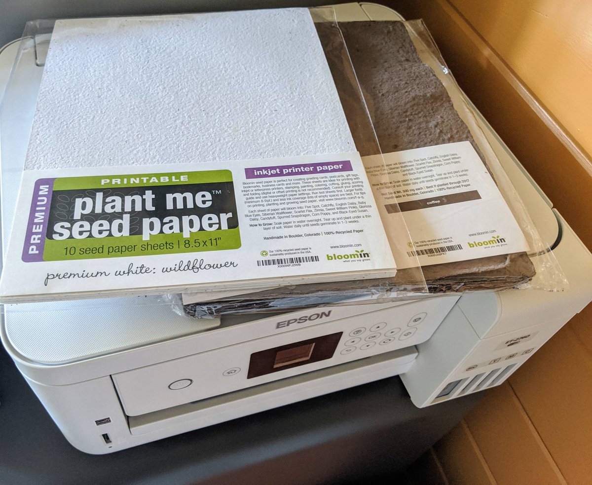 I wonder what I can make with this bloomin seed paper... 🌱