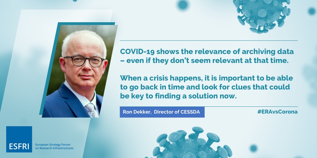 ESFRI_eu's tweet photo. The #ESFRI initiative on "RIs against COVID-19 pandemic"
feeds into a larger set of coordinated R&amp;I actions at EU level presented in the #ERAvsCorona Action Plan. The message of Ron Dekker, Director of CESSDA @CESSDA_Data.

More → https://t.co/G7bkurjcE2 https://t.co/BbbDOafki5