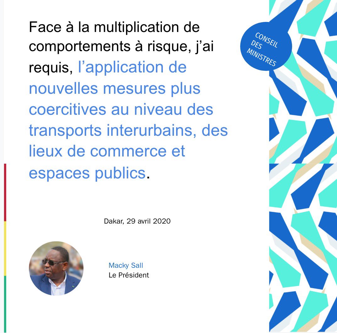 Macky_Sall's tweet photo. #ConseilDesMinistresSn https://t.co/bq92xeswLs