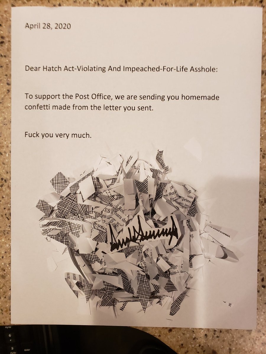 SockStealer's tweet image. I received a letter yesterday about the #StimulusCheck, signed by 
🍄rump.

So I responded. 👇

cc @MuellerSheWrote @DannyZuker @DrGJackBrown @gregolear @TeaPainUSA @goldengateblond @DearAuntCrabby @lauferlaw