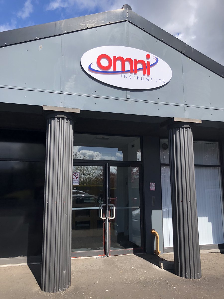 signaturesign5's tweet photo. Here’s a couple of new signs for Omni Instruments Ltd for their new premises. They’re made from 10mm foam PVC which is fixed to the fascia using hidden stud locators. The lettering is made from 5mm red acrylic cut on our laser machine which gives the signs a nice 3D effect. https://t.co/n2uwTsUqsk