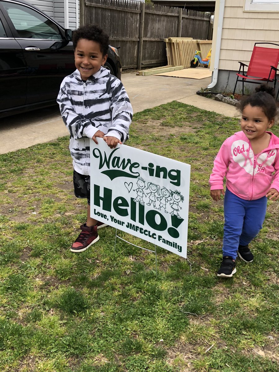 LaurenToffel's tweet photo. Really enjoyed seeing all of their smiling faces today while social distancing! Nothing better than making them smile. I love my job. Thank you @JmfPta for setting this up! #wcmm https://t.co/RPa0iB578r