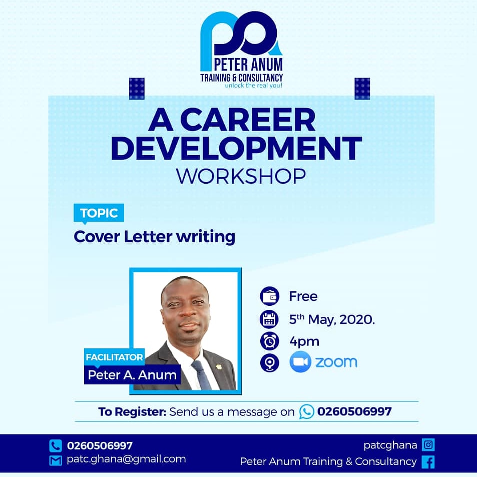 PeterAnum2's tweet photo. Join us in our cover letter writing class. https://t.co/4x0GemcNn5