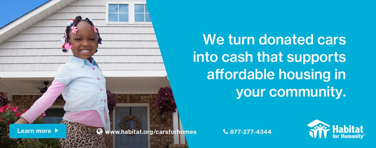 🏡 Make an impact on your community. Donate your old car to support Habitat for Humanity's mission! buff.ly/2uuhoW8
