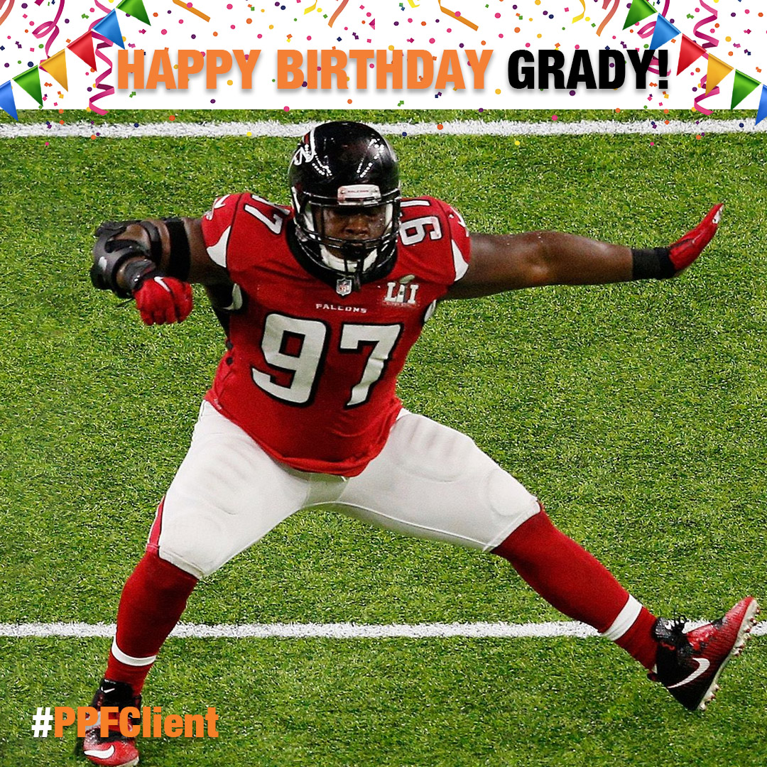 Wishing a very happy (belated) birthday to philanthropist, and NFL Pro-Bowler Grady Jarrett! 