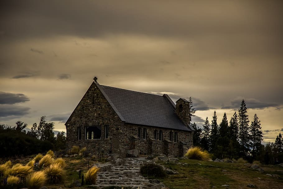 Церковь доброго пастыря. The Church of the good Shepherd. New Zealand Church. New Shepherd.