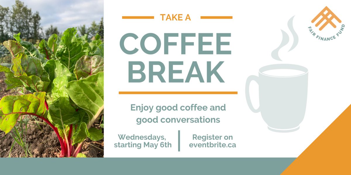 trplanet's tweet image. Interested in supporting Local Sustainable Food in your Region? Check out the upcoming webinars from 
@FairFinanceFund on how you can support a new normal that invests in local food systems!

fairfinancefund.org/coffee-break-w…

#KWAwesome #Guelph #YQG #Niagara #Sudbury