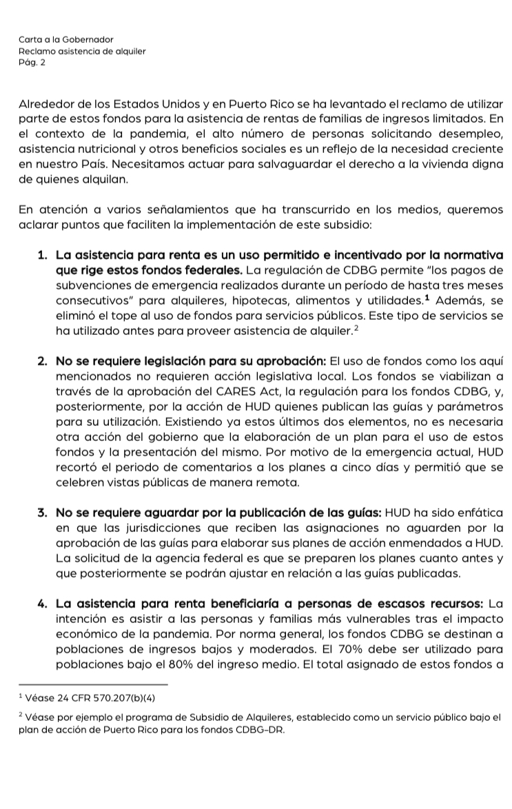 Ayudalegalpr On Twitter Carta Enviada A La Gobernadora Wanda Vazquez Garced En La Que Reclamamos Acciones Contundentes Para Garantizar Alquileres Dignos Necesitamos Actuar Para Salvaguardar El Derecho A La Vivienda Digna