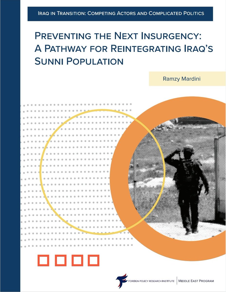 ◼️Preventing The Next Insurgency: A Pathway For Reintegrating Iraq's Sunni Population 🇮🇶

🔸نویسنده: @RamzyMardini

🔸نام مرکز: @FPRI

🔸تاریخ انتشار: آوریل ۲۰۲۰

t.me/Middleeastdead…