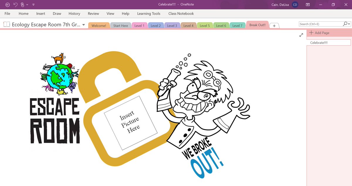 I'm excited about this #OneNote Ecology #Breakout with my students tomorrow!! Since my birthday is Sunday, one of the clues MUST be about me!!! <a href="/BearCreekMS/">Bear Creek MS</a> <a href="/FCSVanguard/">FCS Vanguard</a> #MicrosoftEDU #MIEExpert