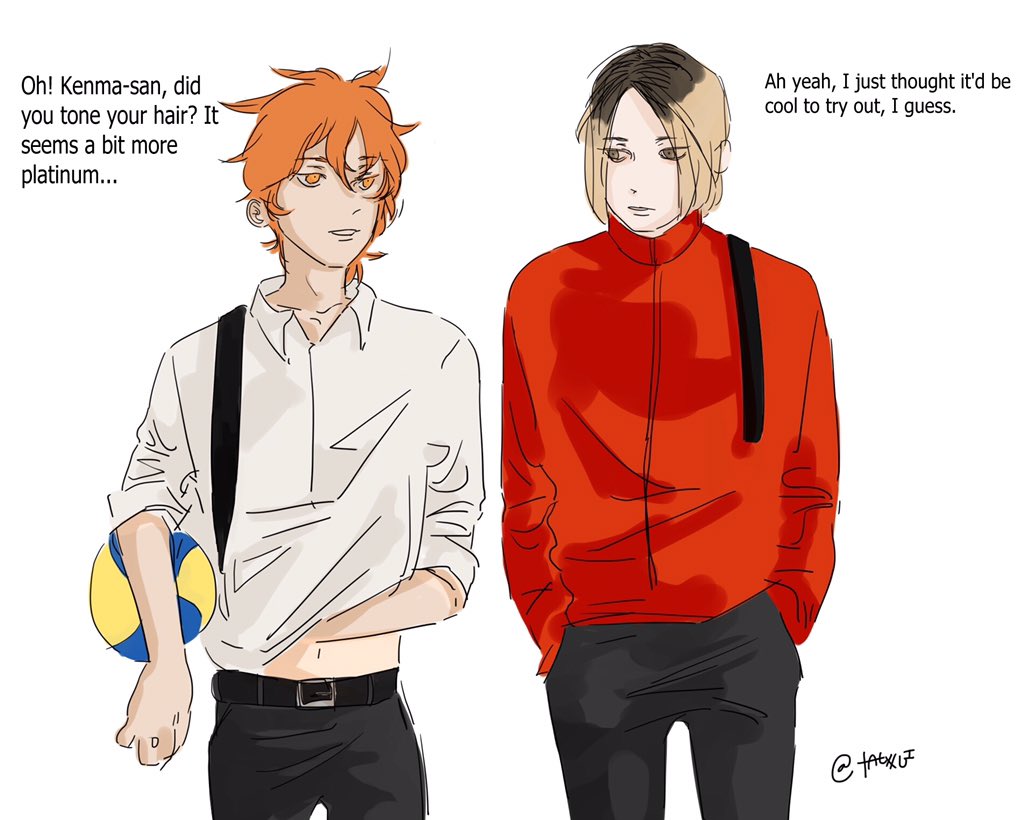 Shishiilo Third Year Hinata With The Hair Tm I Need More Of It Haikyuu Kenma Kenmakozume Hinata Hinatashouyou Kenhina Kuroo Kurootetsuro Kuroken 日向翔陽 ハイキュー 孤爪研磨 Fanart 黑尾鉄朗