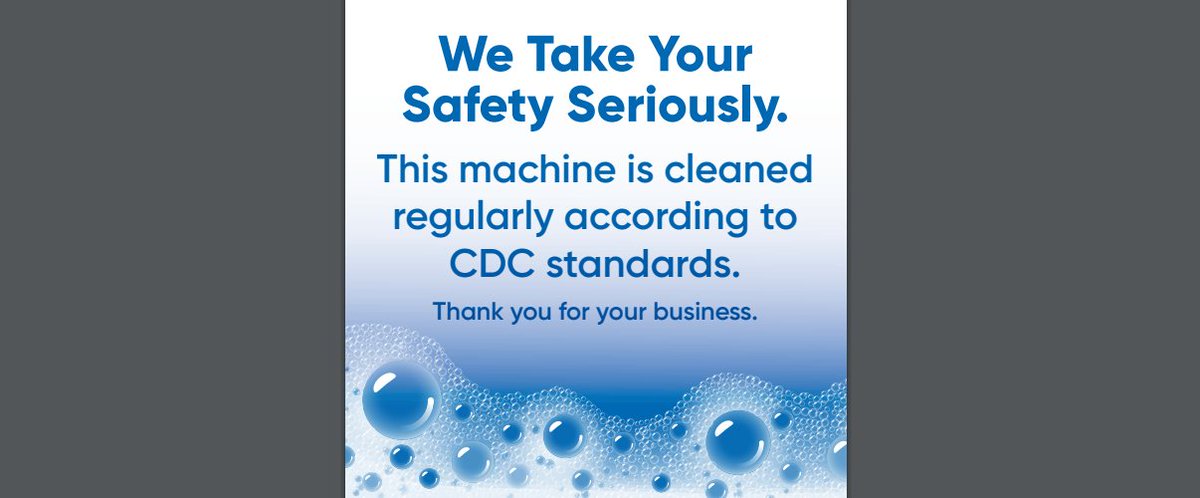coinop's tweet photo. You asked, we answered!  AMOA has ordered a bulk quantity of the 5x5 Safety Stickers.  Stickers will be available for order early next week, stay tuned for ordering details! #CleanMachines2020 #CleanFun2020 https://t.co/30fCpw4XXp