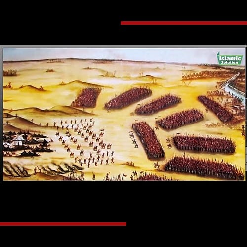 lispective's tweet photo. A depiction of how the camps stood going into the tenth of Muharram. This image shows the sheer difference in numbers and just how much of a threat Imam Hussain posed on the caliphate. https://t.co/ChN1EUk6dy
