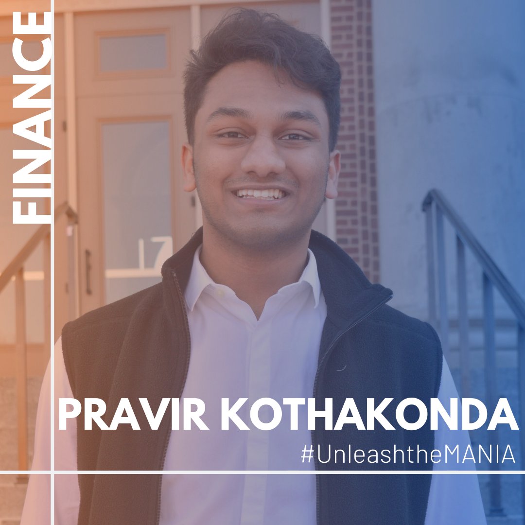 This member is so good at FINANCE even his bank balance says that it’s outstanding!

Introducing our 2020-2021 Finance Chair: Pravir Kothakonda! #unleashtheMANIA