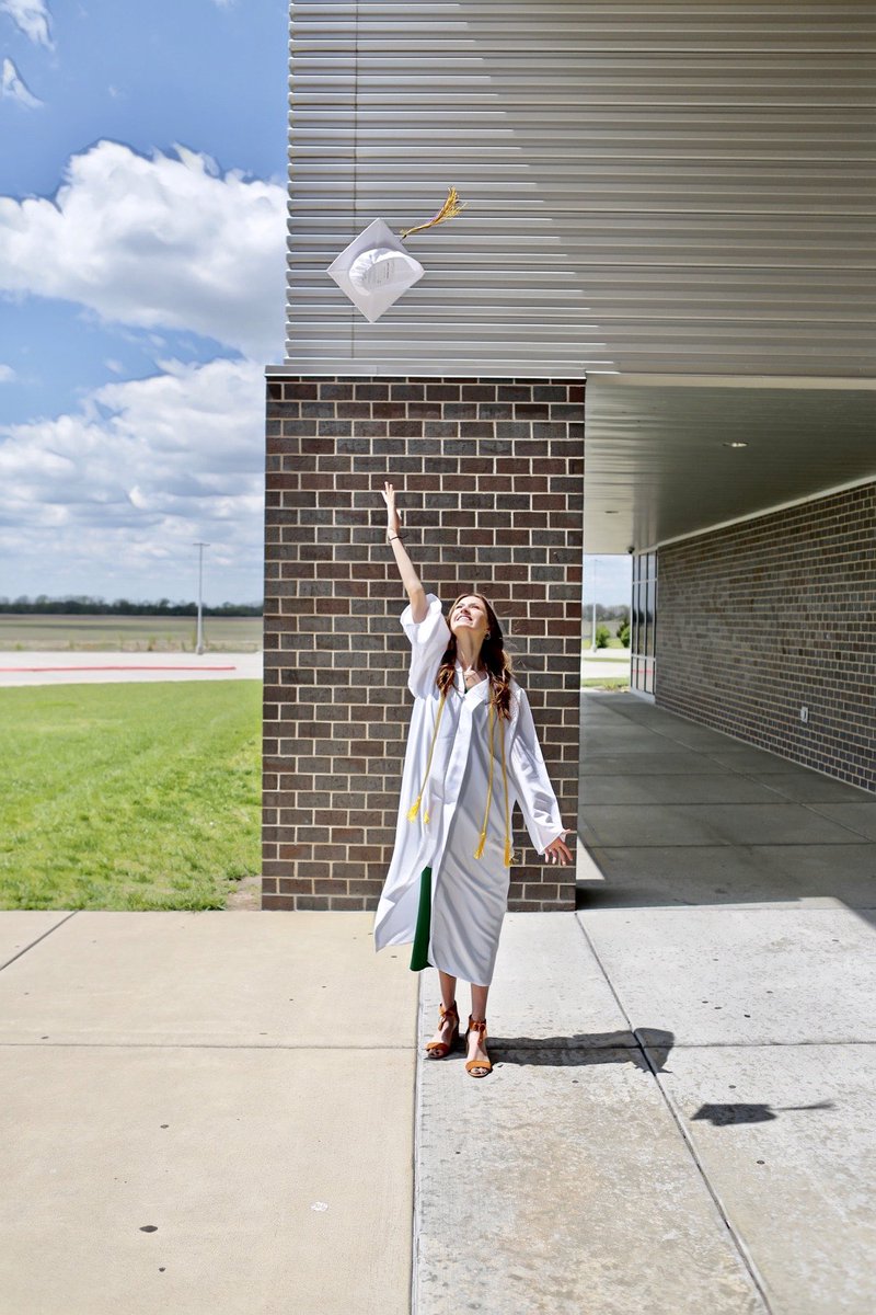 Graduation COVID-19 style. #coronavirus #covid_19 #covid19 #highschool #graduation #classof2020 #kansas #SocialDistance
