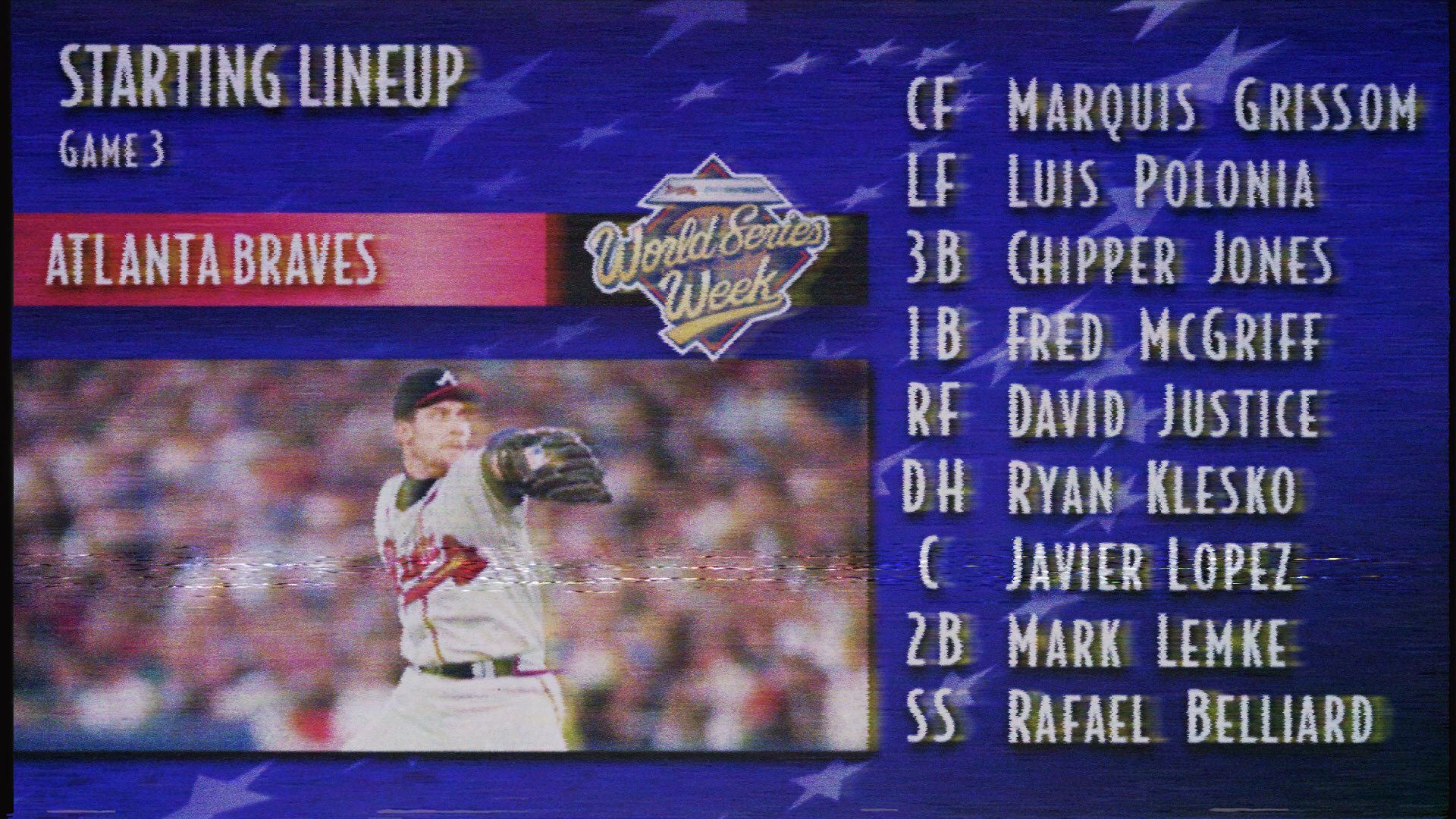 Atlanta Braves on Twitter "Here’s how the 95Braves will line up