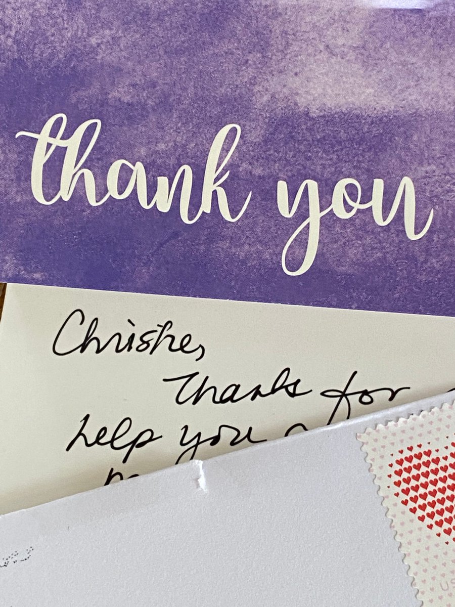 A hand-written note of appreciation during #COVID19 era from our fearless leader <a href="/lperez917/">LPerezELOP</a> make me feel supported and appreciated as a teacher! #LeadByExample