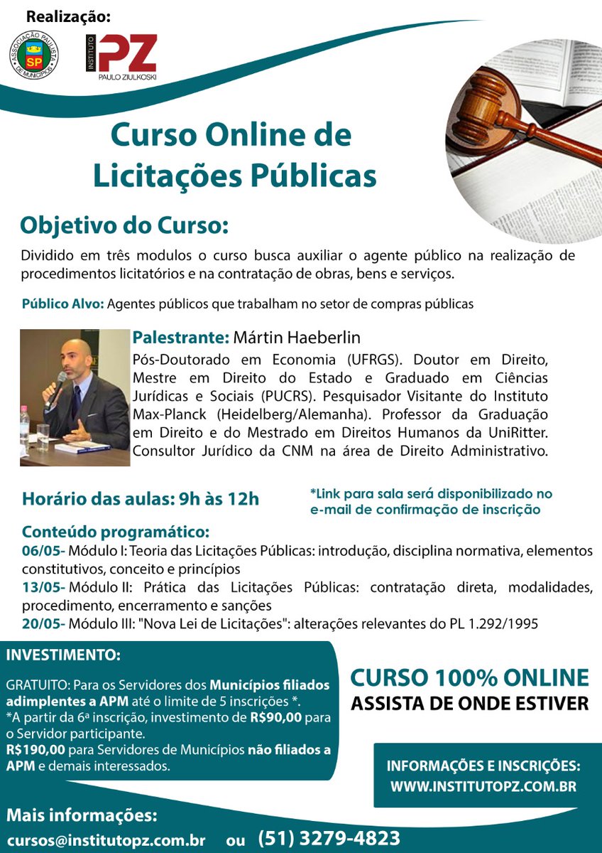 apaulistasp's tweet image. A APM e o IPZ trazem essa qualificação totalmente online para você realizar no conforto da sua casa. Informações: apaulista.org.br

#ipz #apmsp