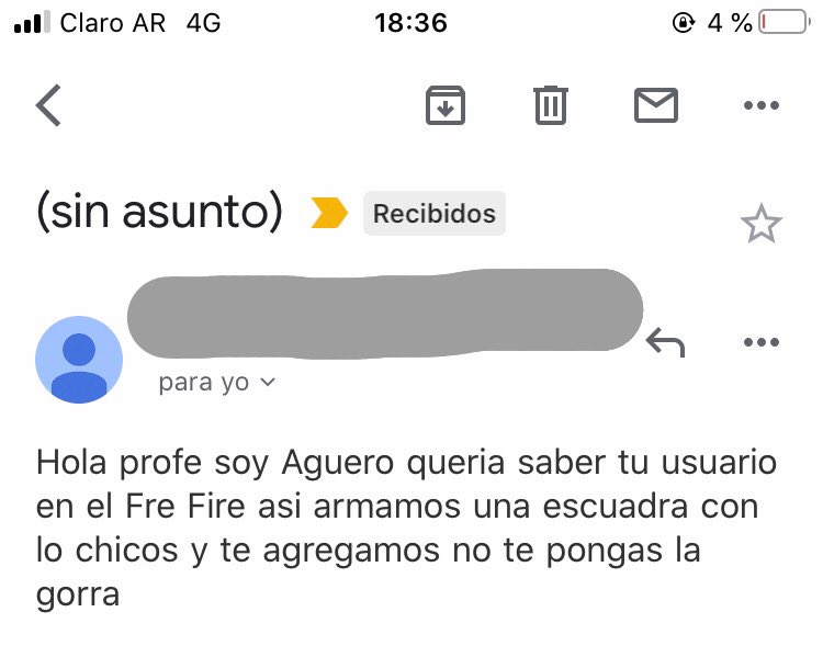 Soy profesora en colegios secundarios y dejé mi email para cosas urgentes                                                               LAS COSAS URGENTES: