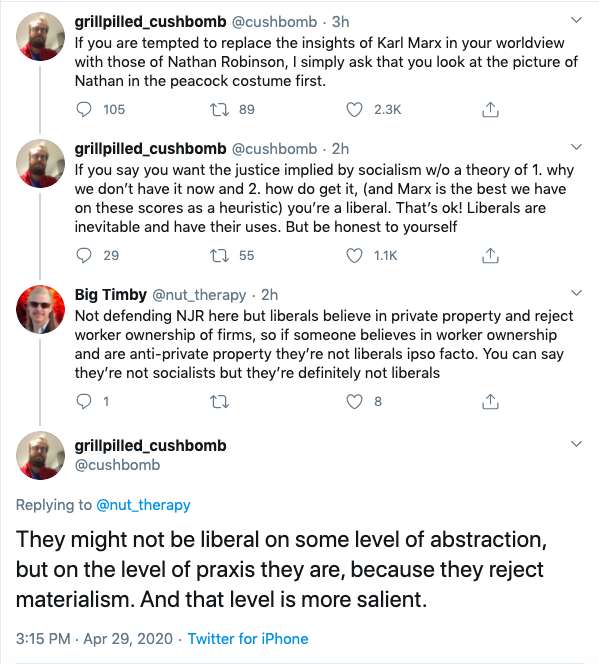 The Communards? LIBERALS. The Socialist Revolutionaries? LIBERALS. The Zapatistas? LIBERALS.