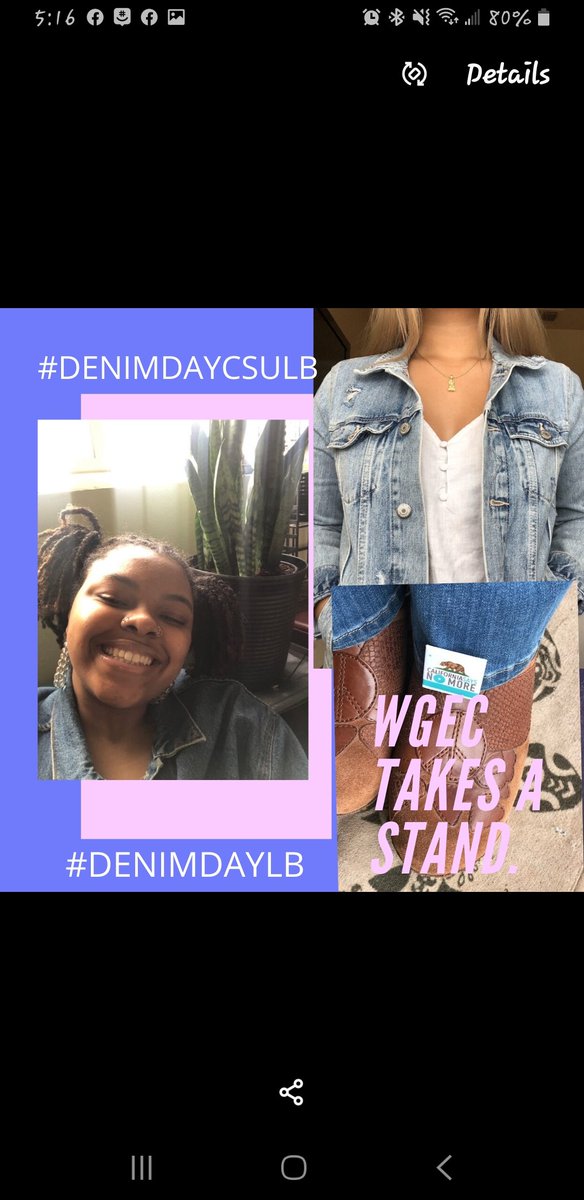 csulbWGEC's tweet photo. WGEC takes a stand on Denim Day 2020! Wearing 👖with a purpose.
#DenimDayCSULB #WGEC #DSA #SexualAssaultAndPrevention #SupportOneAnother #NotAloneAtTheBeach #NotAlone https://t.co/oYG5WfnEPW