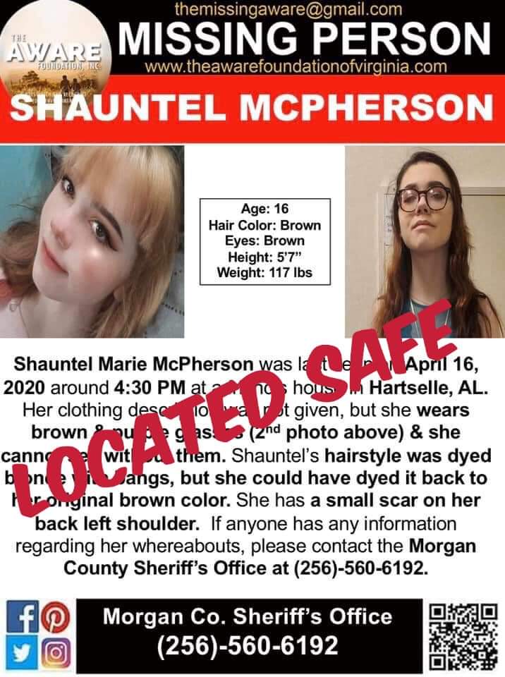 aware_the's tweet photo. ***UPDATE*** Morgan County Sheriff’s Office reported that Shauntel has been located safe &amp; has been reunited with her family. They have 22 year old Cayce Gage Stepp in custody. He is from the Decatur, GA area &amp; is charged with interference with child custody. https://t.co/EBg6xkw6mt