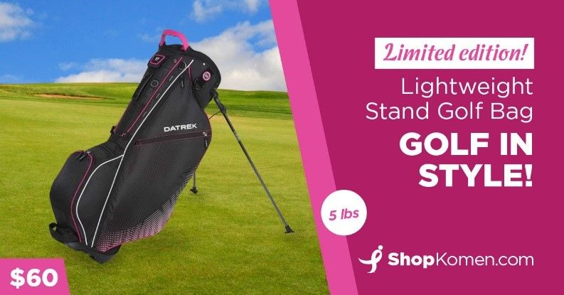 KomenMichigan's tweet photo. Get this limited edition Susan G. Komen Golf Bag today while supplies last! https://t.co/CiYlmOOhbN https://t.co/v5XilrfQkW