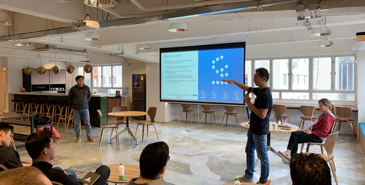 Techstars's tweet photo. These #LaunchPadLift student entrepreneurs have jumped on the blockchain bandwagon, creating the most used web extension to access Hedera Hashgraph’s network with their company, @hashingsystems: https://t.co/mavEOK9G0j https://t.co/mNlJrmsnCh
