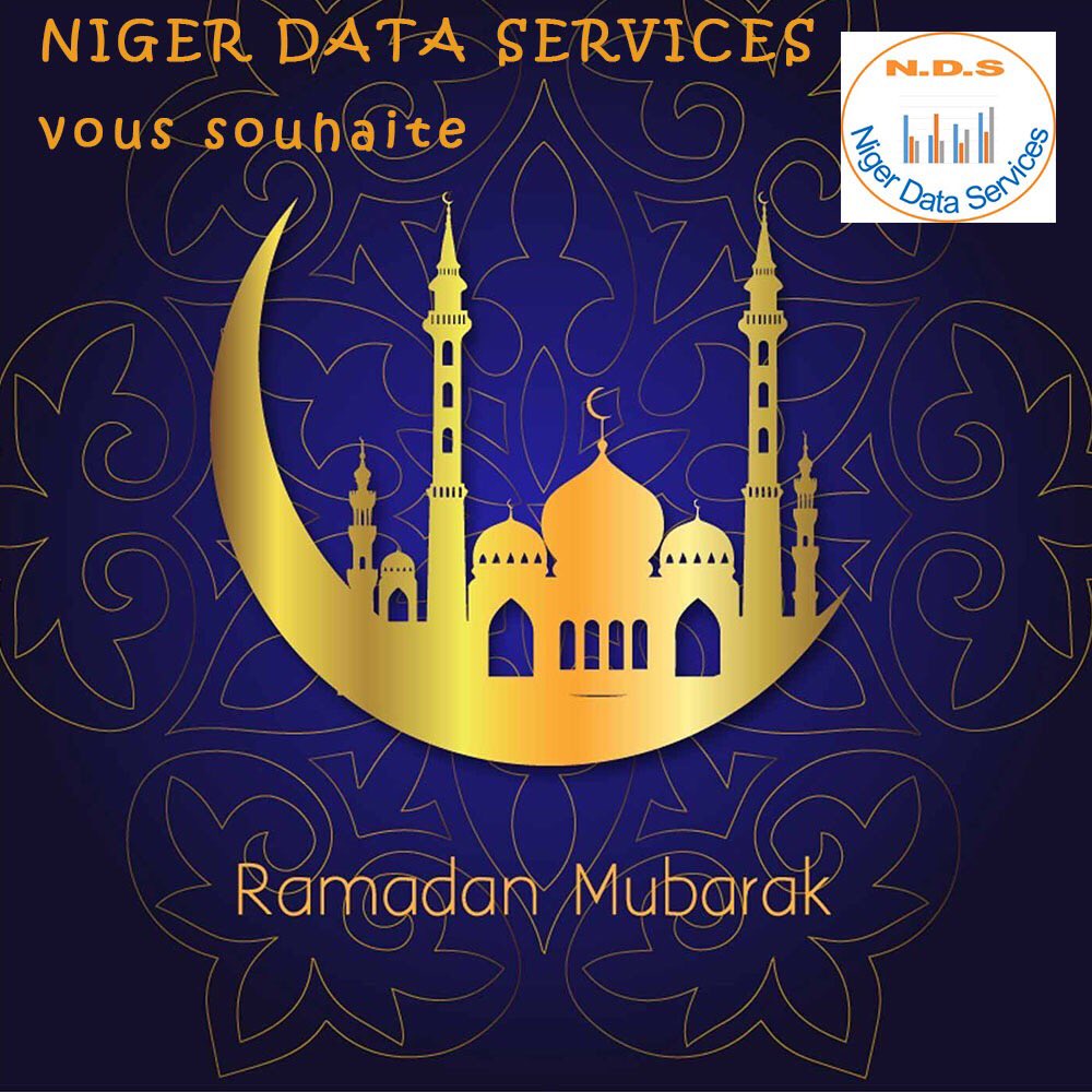 Niger Data Services  (NDS) vous souhaite un très bon Ramadan. Que ce mois béni nous apporte la paix, la santé et la prospérité !  #RamadanMubarak