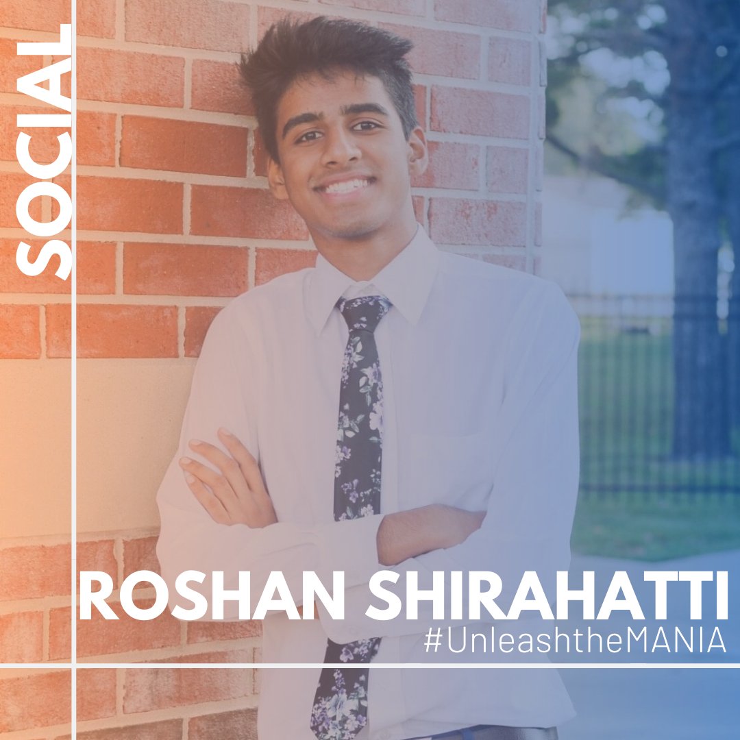 Ever since selfies became a social trend, these member’s feeds have been nothing but memes, myself and I. 

Introducing our 2020-2021 Social Chairs: Parth Patel and Roshan Shirahatti!