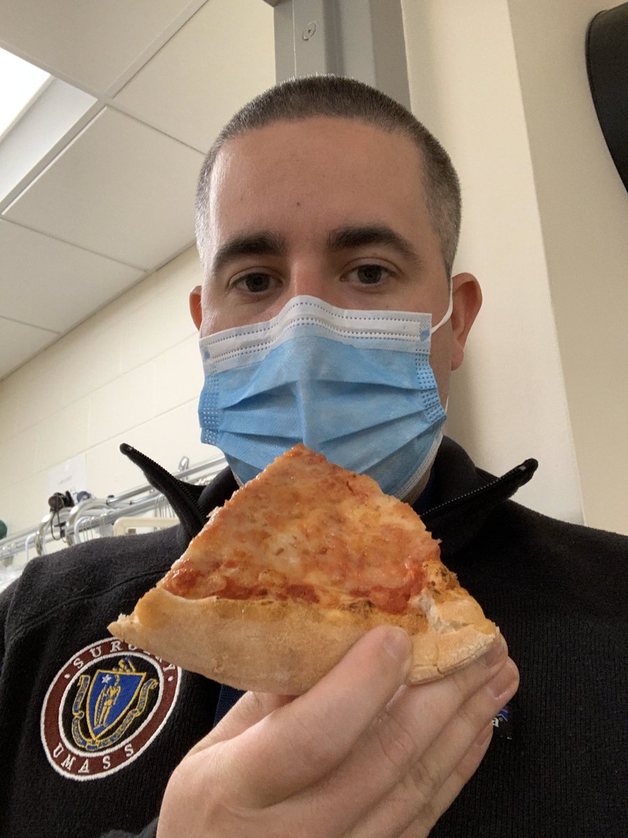 Thank you @MichaelHirsh4 for the 🍕the university team is working on the best approach for the pizza/mask combo!